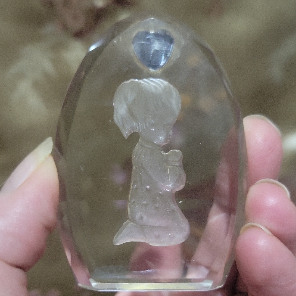 Crystal Figurine with Heart Accent